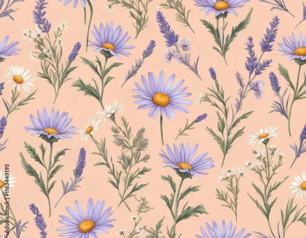 Fototapeta premium seamless floral pattern