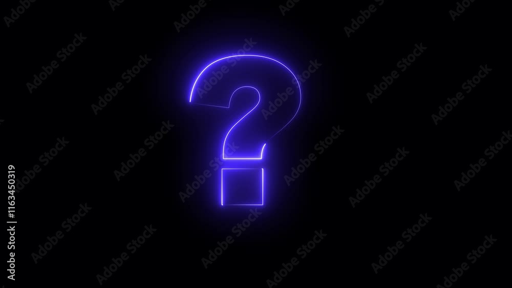 Question mark sign animation. Neon colored digital 3D big question rotating. Cyberspace questions asking doubts confusing problems. 4K 3D motion graphics ...Question Mark Icon Neon Style Animation. Question mark sign animation. Neon colored digital 3D big question rotating. Cyberspace questions asking doubts confusing problems. 4K 3D motion graphics ...Question Mark Icon Neon Style Animation.