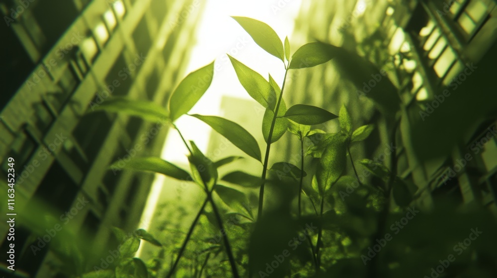 Obraz premium Urban Greenery in Time Lapse Perspective