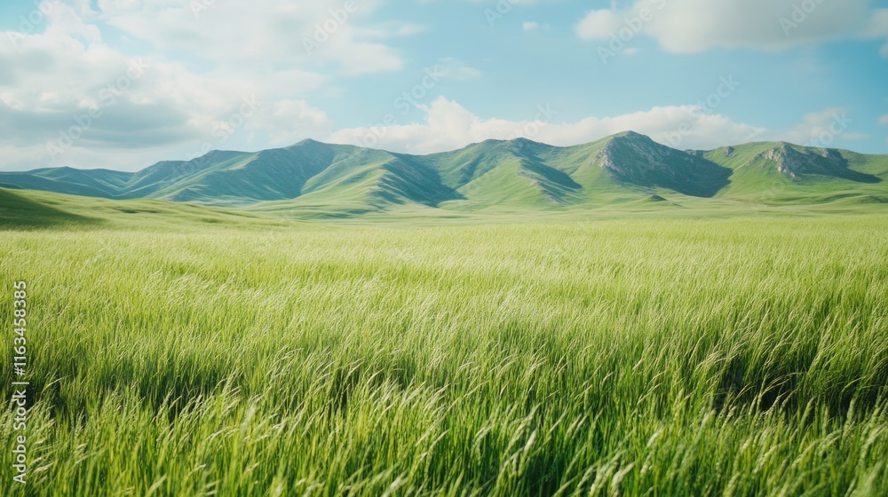 Rolling Green Fields and the Grandeur of Volcanic Peaks. Rolling Green Fields and the Grandeur of Volcanic Peaks.