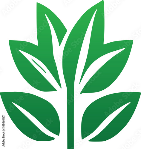 Fresh Green Leaves Vector Template – EPS File for Stunning Nature Designs