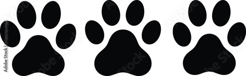 animal paw print vector illustrations