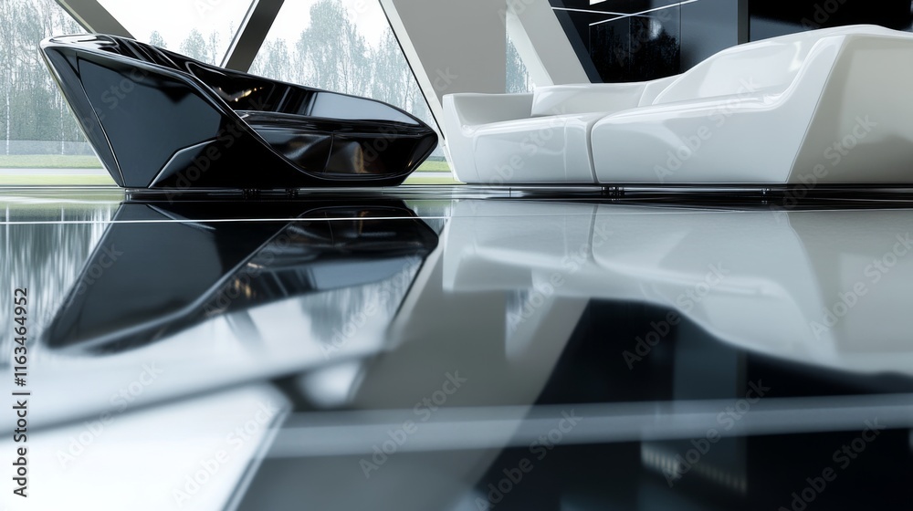 Modern Stylish Furniture with Geometric Shapes Modern Stylish Furniture with Geometric Shapes
