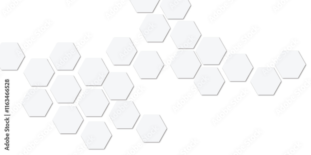 Abstract technology white geometric hexagon on transparent concept design honeycomb shape vector Abstract technology white geometric hexagon on transparent concept design honeycomb shape vector