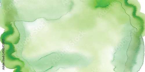 Soft Abstract Watercolor Background with Green and Peach Tones