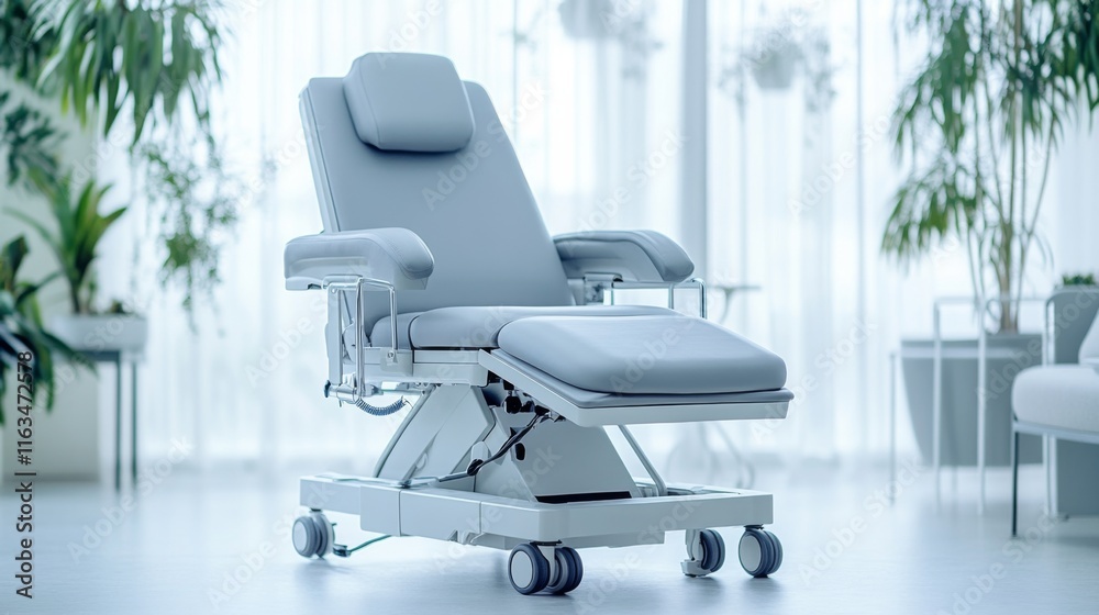 Fototapeta premium Modern Physical Therapy Chair in Soft Light Setting