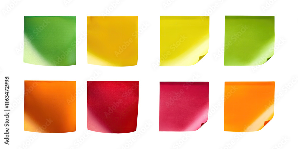 Colorful Transparent Notes on a Subtle Background Colorful Transparent Notes on a Subtle Background