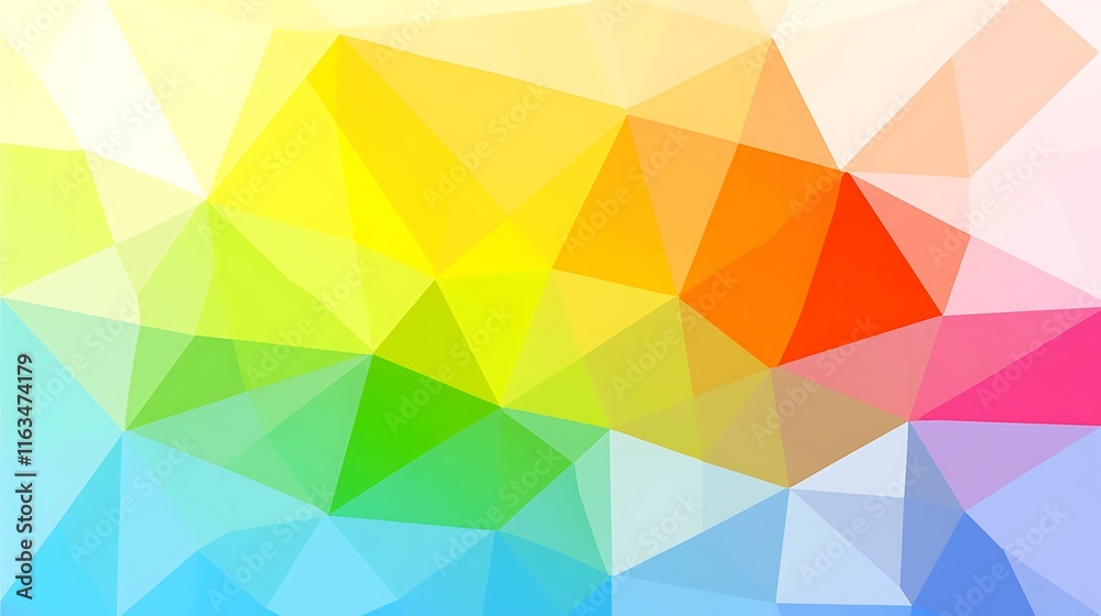 Fototapeta premium Abstract Colorful Geometric Triangular Pattern Background