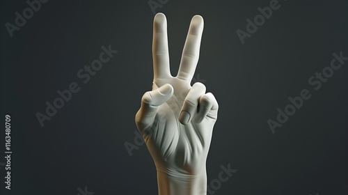 3d hands showing ok thumb up