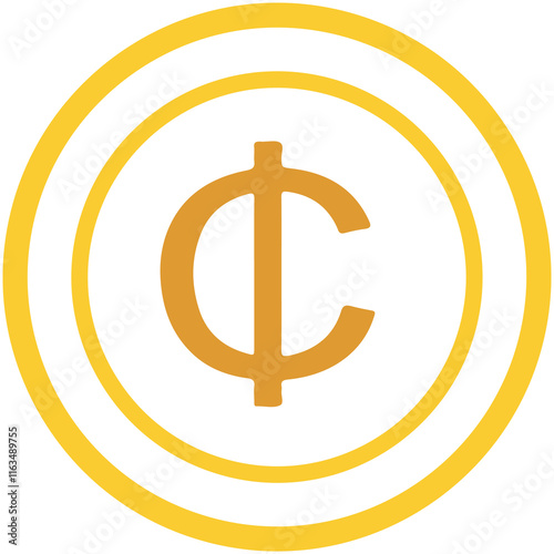 Ghanaian  Cedi  Icon photo