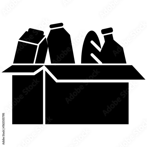 Food Bank Icon Glyph