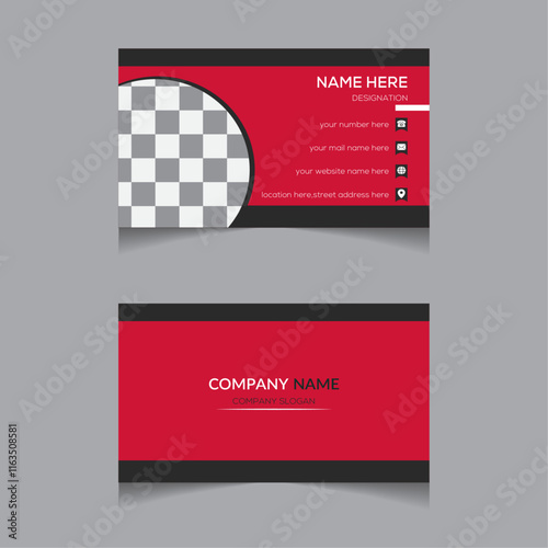 professional business card vector design template