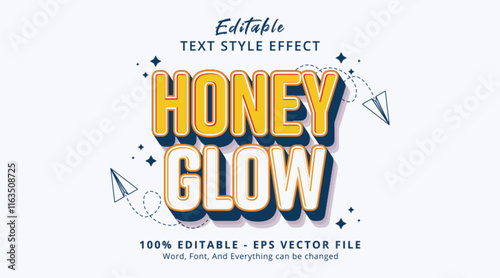 Honey Glow Editable Text Effect