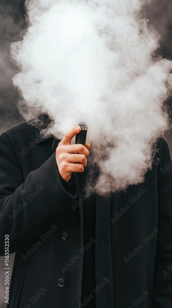 Closeup of a magician's hand performing tricks with smoke studio artistic intimate illusion