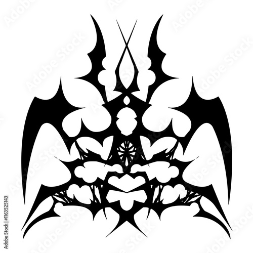 black and white tattoo design