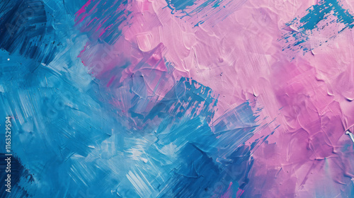 Wallpaper Mural A vibrant background in pink and blue showcases a textured brushstroke design, invoking the energy of street art. Torontodigital.ca