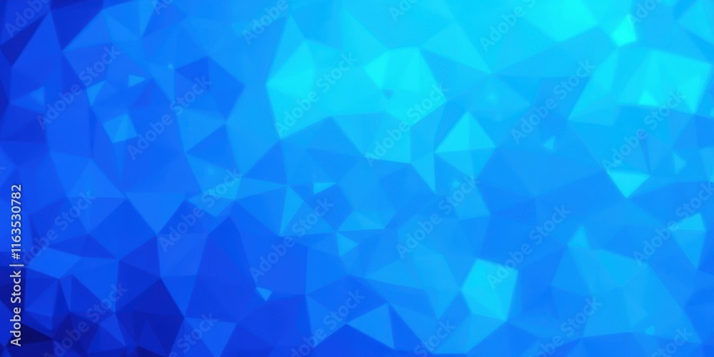 Fototapeta premium Abstract Blue Polygonal Mosaic Background Texture for Design