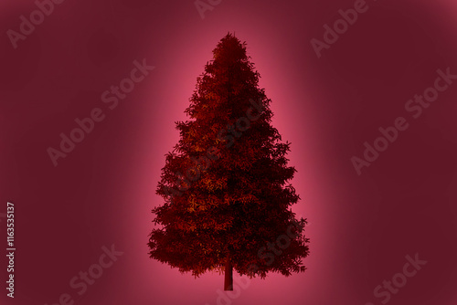 red christmas tree