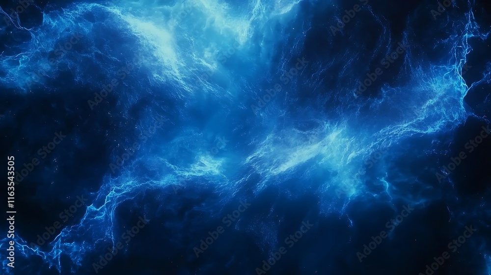 Abstract blue neon waves gently flowing across the canvas, creating a calming, futuristic look with glowing edges. Abstract blue neon waves gently flowing across the canvas, creating a calming, futuristic look with glowing edges.