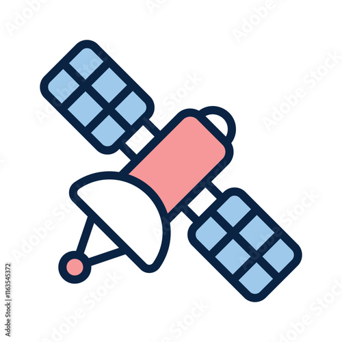 Satellite icon symbolizing space based global communication networks