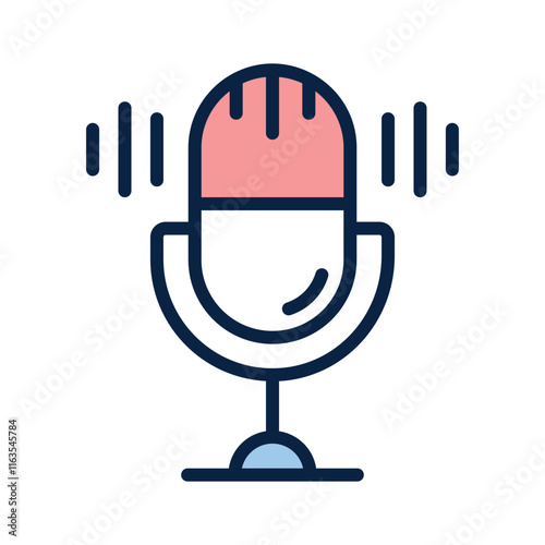 Voice recorder icon representing audio recording and communication
