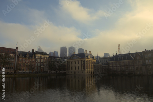 Mauritshuis in The Hague with natural lighting as in an old painting photo