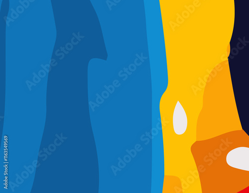 Colorful Abstract wavy Background with lines. Vibrant and Playful Colorful Abstract Cartoon-Themed Multi color Background for Creative and Joyful Artistic Expression. Colorful cartoon theme Background