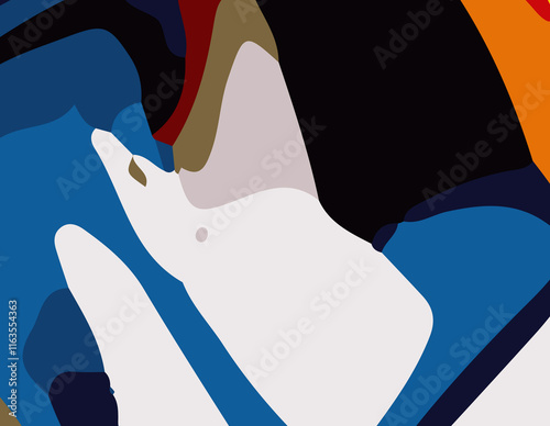 Colorful Abstract wavy Background with lines. Vibrant and Playful Colorful Abstract Cartoon-Themed Multi color Background for Creative and Joyful Artistic Expression. Colorful cartoon theme Background