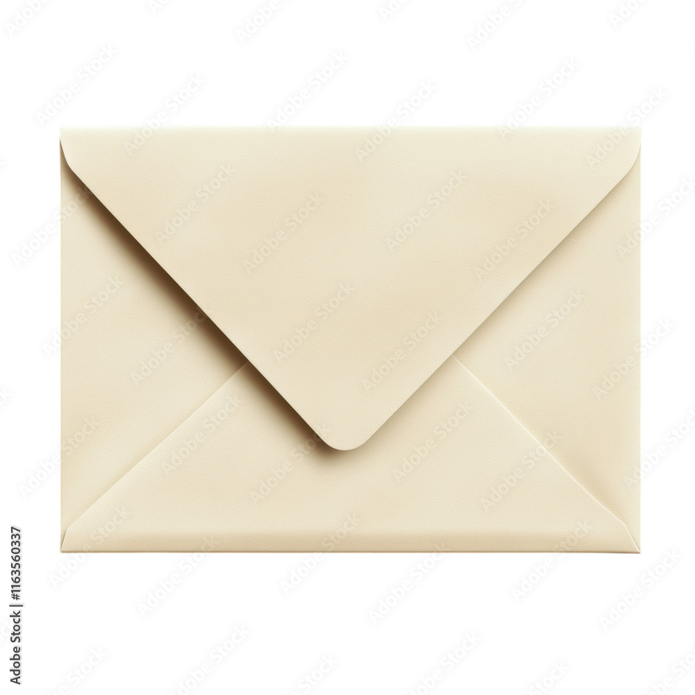Blank invitation envelope mock-up with , ideal for showcasing designs or personalizing event invitations.