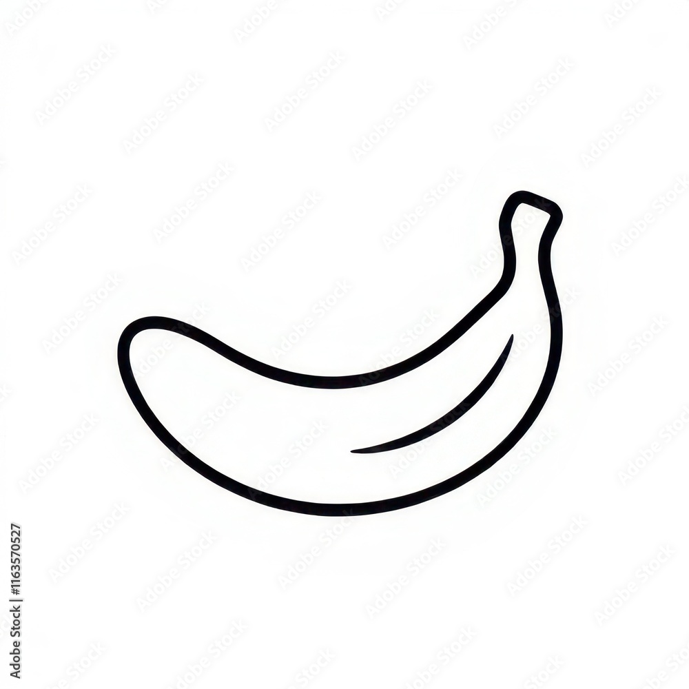 black and white banana in white backround black and white banana in white backround