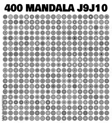 various mandala collections - 400 set yoga pattern