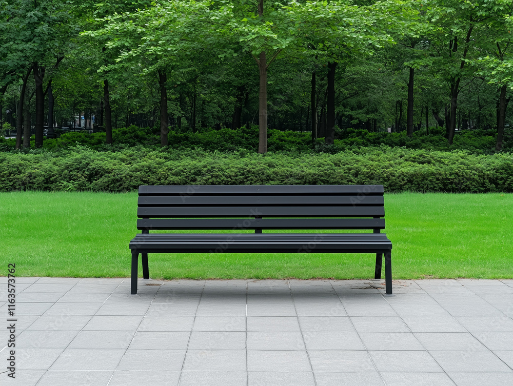 Enjoy the Outdoors: Relaxing Moments on a Public Square Bench, Perfect for a Peaceful Break Enjoy the Outdoors: Relaxing Moments on a Public Square Bench, Perfect for a Peaceful Break