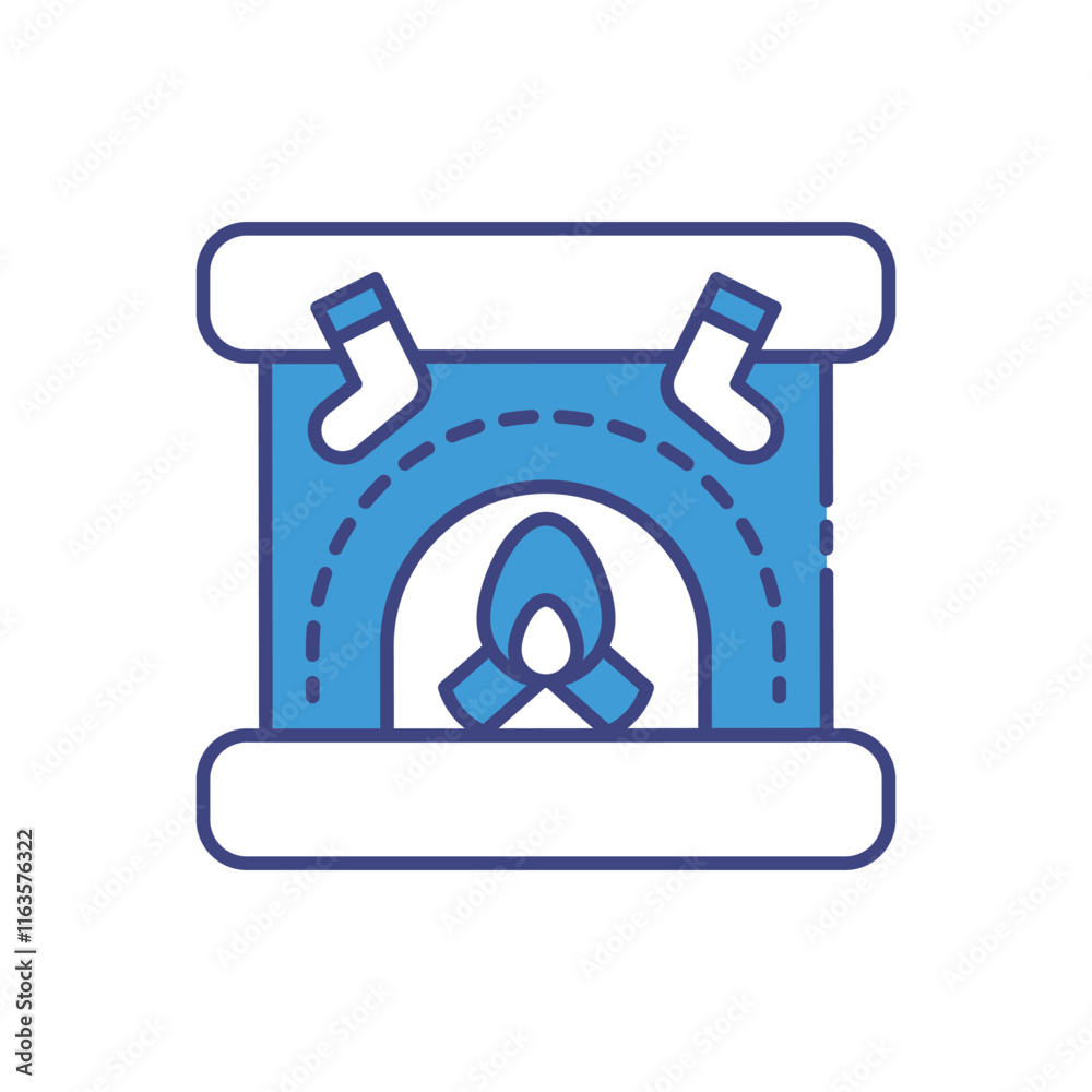 Cozy Fireplace Scene