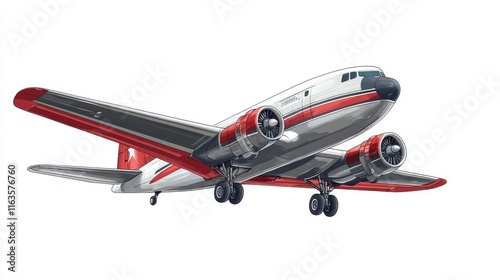 Vintage Airplane Illustration