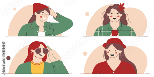 Young stylists having fun at trendy  ai-generated portraits modern urban environment vibrant lifestyle inspiration