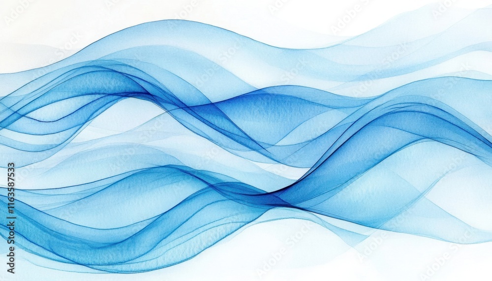 Fototapeta premium Winter-inspired snow wave illustration for creative projects.