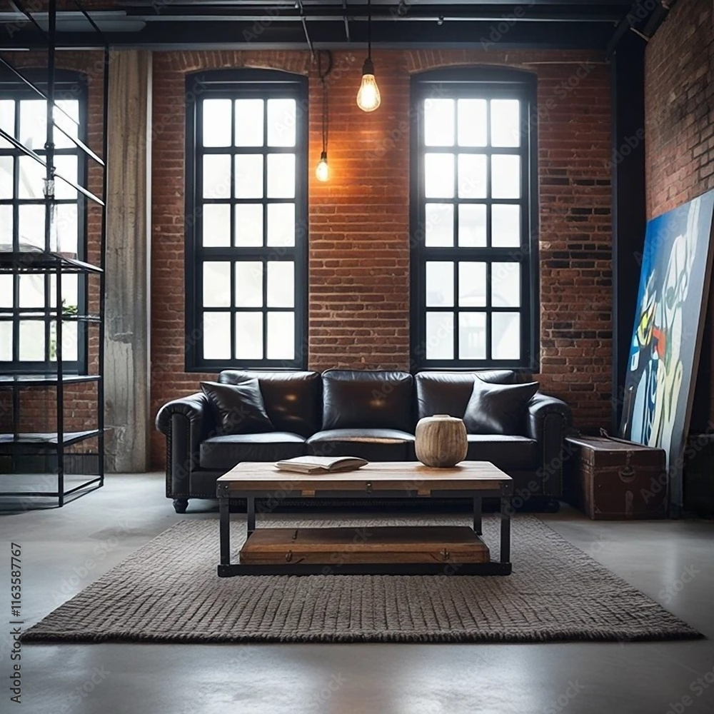 Urban Industrial Living Room