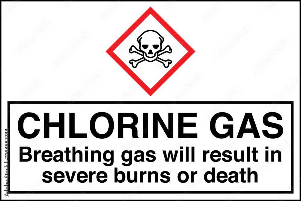 Obraz premium 70 ISO 7010 GHS Chemicals Lab...