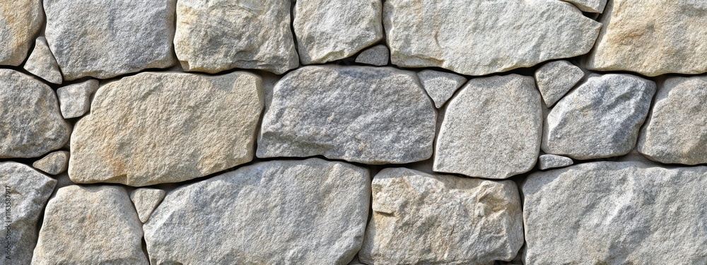 Seamless texture of a rustic stone wall with various sized, irregularly shaped, light grey and beige stones. Seamless texture of a rustic stone wall with various sized, irregularly shaped, light grey and beige stones.
