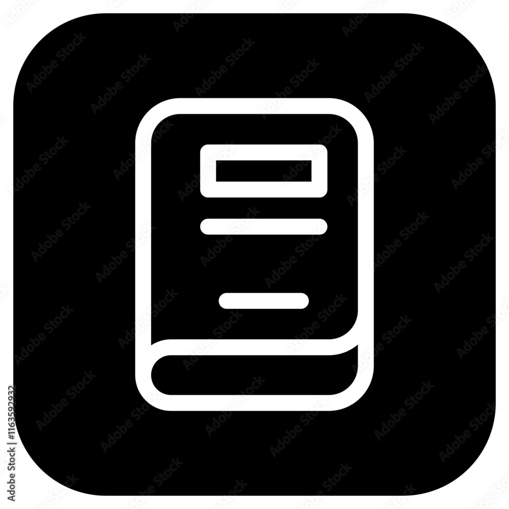 Editable book, notebook, texbook vector icon. Education, literature, stationery. Part of a big icon set family. Perfect for web and app interfaces, presentations, infographics, etc Editable book, notebook, texbook vector icon. Education, literature, stationery. Part of a big icon set family. Perfect for web and app interfaces, presentations, infographics, etc