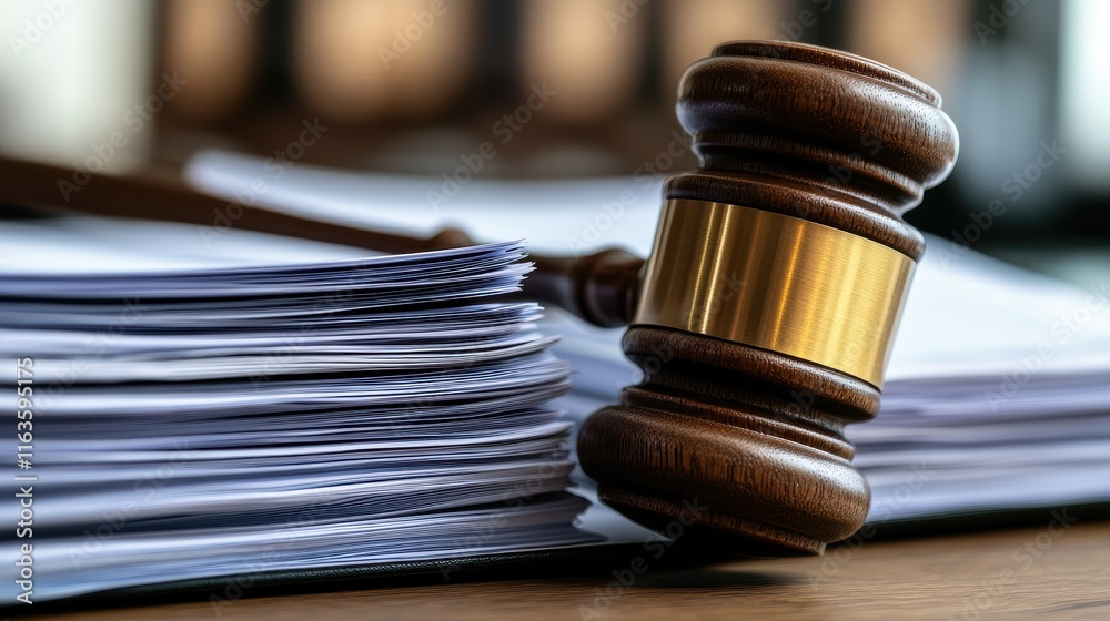 Legal Gavel on a Stack of Documents Legal Gavel on a Stack of Documents