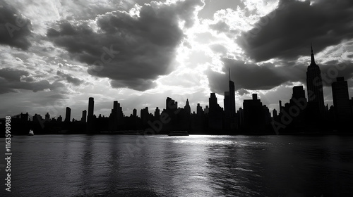 Stunning view of the New York City skyline, showcasing its iconic skyscrapers and vibrant urban energy.

