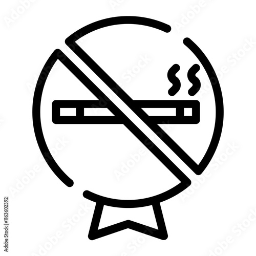 area without cigarette smoke