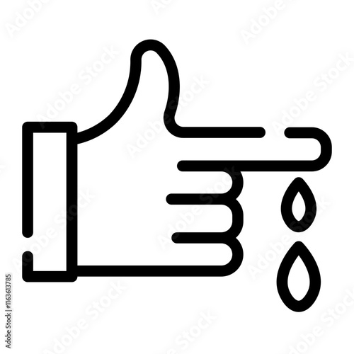 blood test cutline icon