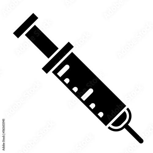 syringe glyph icon