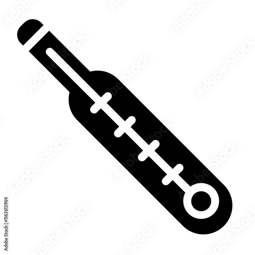 thermometer glyph icon
