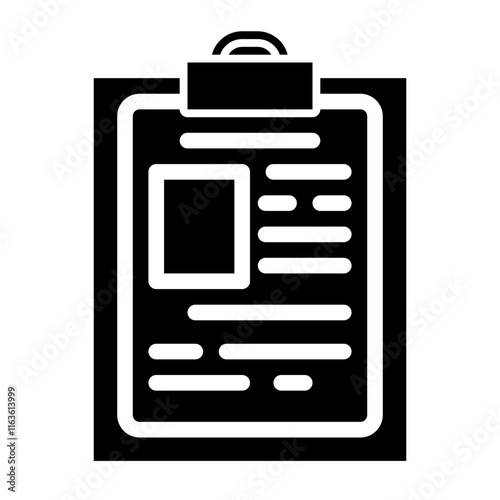 diagnostic results glyph icon