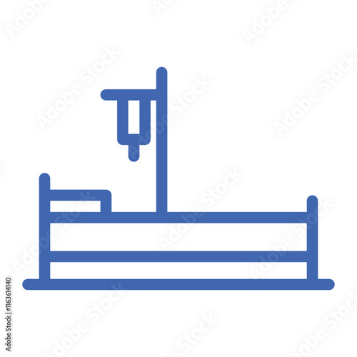 hospital bed color icon