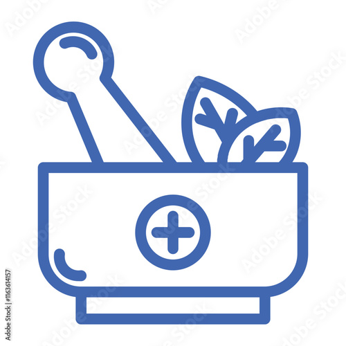 herbal medicine color icon