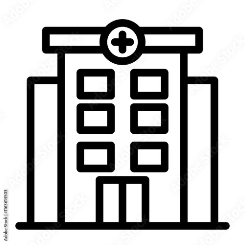 infirmary line icon